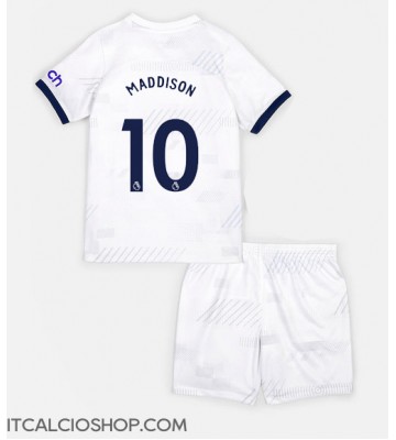 Tottenham Hotspur James Maddison #10 Prima Maglia Bambino 2023-24 Manica Corta (+ Pantaloni corti)